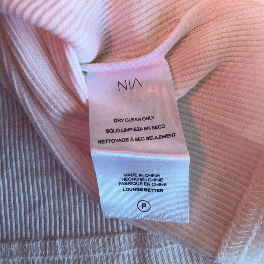 NEW NIA Women's 100% Cotton High Razor Tank Top Size Small‎ Pink Tie Dye